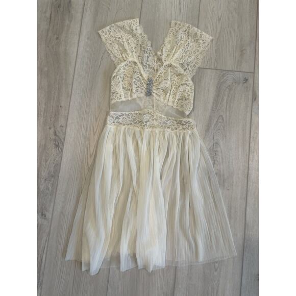 VINTAGE Michelene Nightgown SMALL Grunge Cottagecore Lingerie fairy bebe - Picture 3 of 16